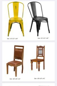 wood chairs